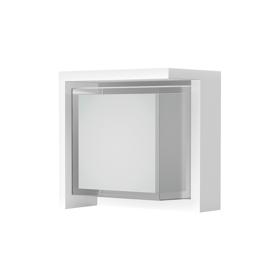 M8864  Creek Diamond Top Frame Wall Light, 15W LED, CCT, IP65 Outdoor, White